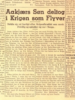 Skive Folkeblad 1945 Aakjær